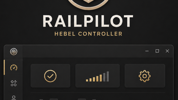 RailPilot Hebel Controller Software für Train Sim World und Train Simulator Classic